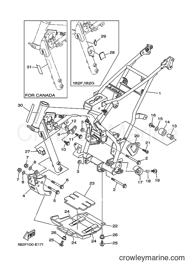 2006 Dirt Bike TT-R125E - TT-R125E (1B2D) [030] - FRAME