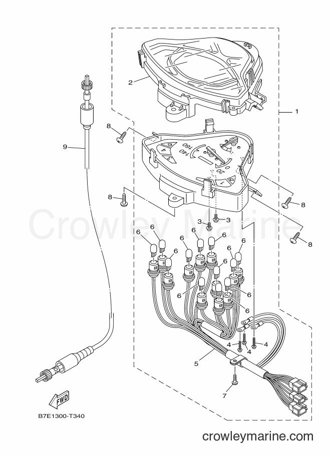 Yamaha Motors T115FL-5C (B7E1) [010] - METER