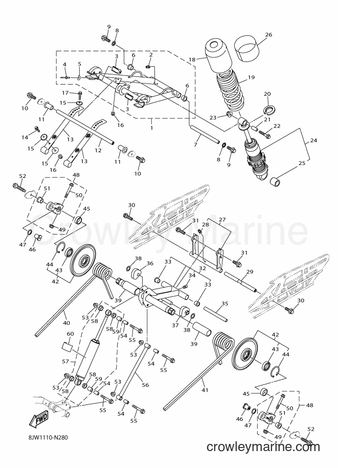 2014 Snowmobile SRV10RS - SRV10RS (8JW1) [010] - TRACK SUSPENSION 2