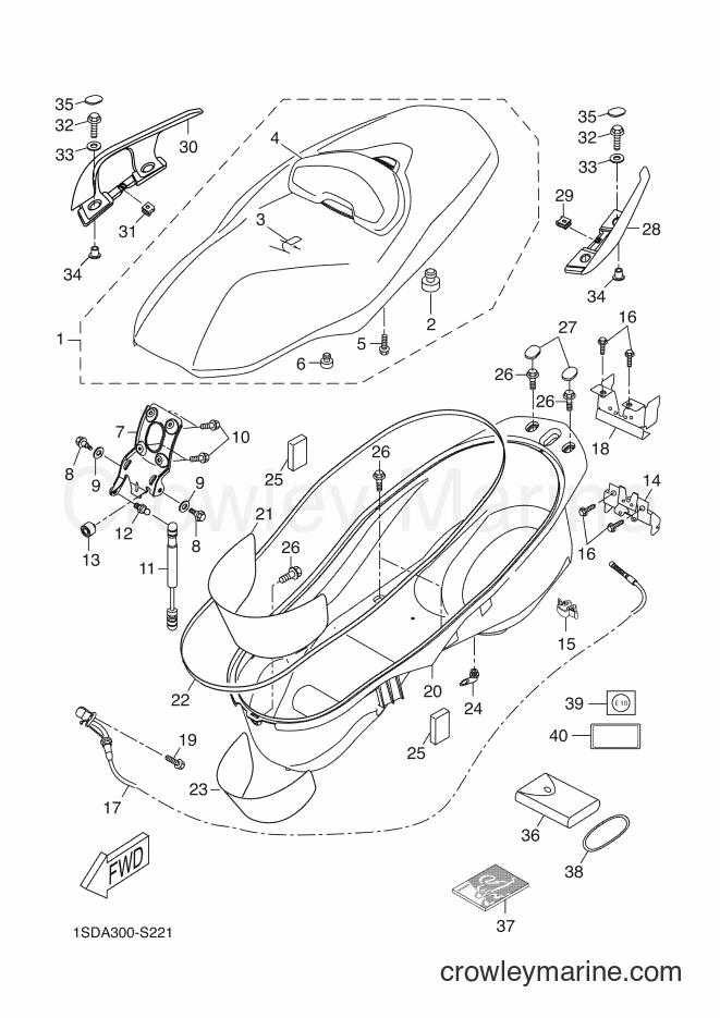 2017 Scooter YP400RA - YP400RA (1SDA) [050] - SEAT
