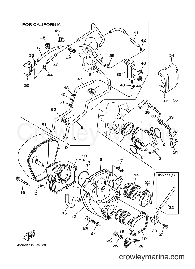 1999 Cruiser XV1600A - XV1600A (4WM3) [010] - INTAKE