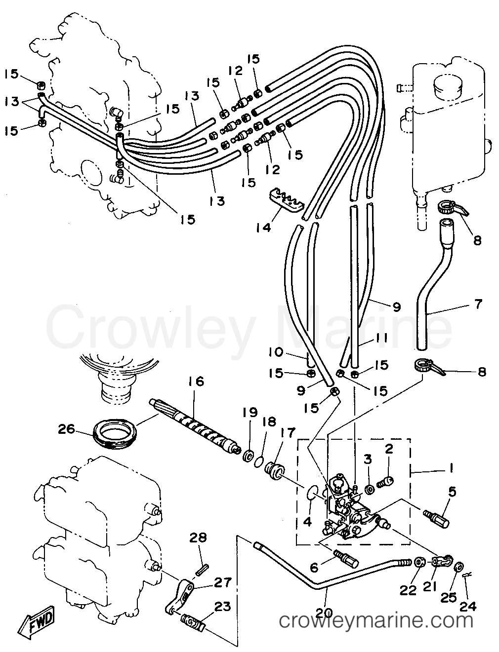 Yamaha Motors L130TXRT - OIL PUMP