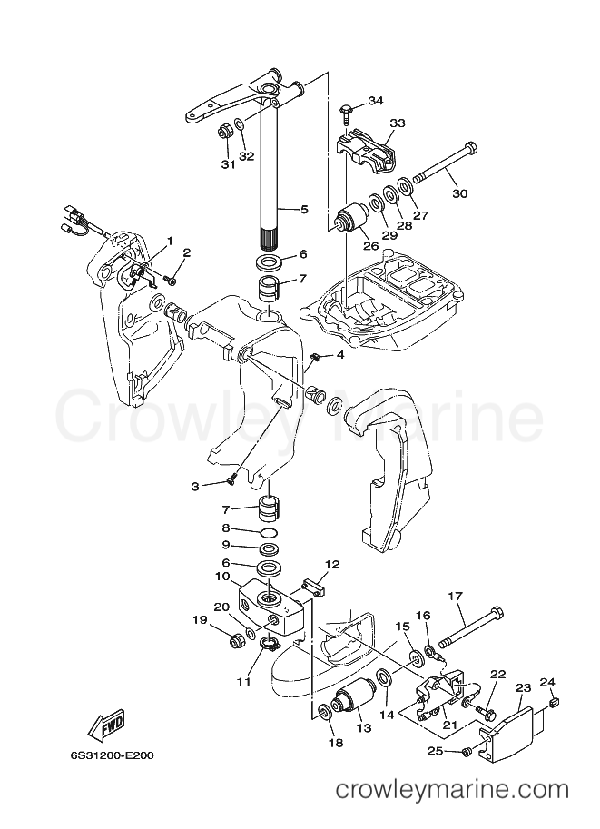 Yamaha Motors L250GETOX (6S41) [070] - BRACKET 2