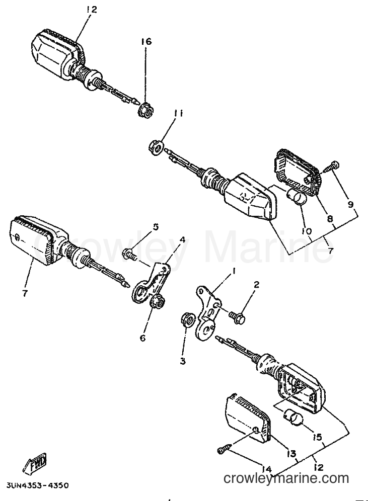 1996 Scooter DT50LC - DT50LC (3UN5) [010] - FLASHER LIGHT
