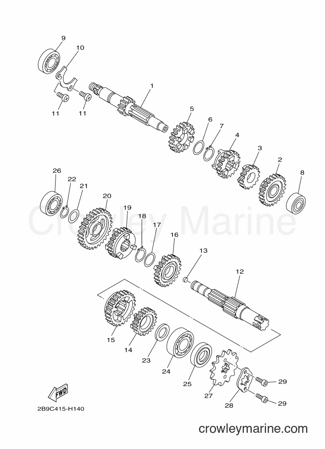 Yamaha Motors YBR125ED (51D2) [010] - TRANSMISSION