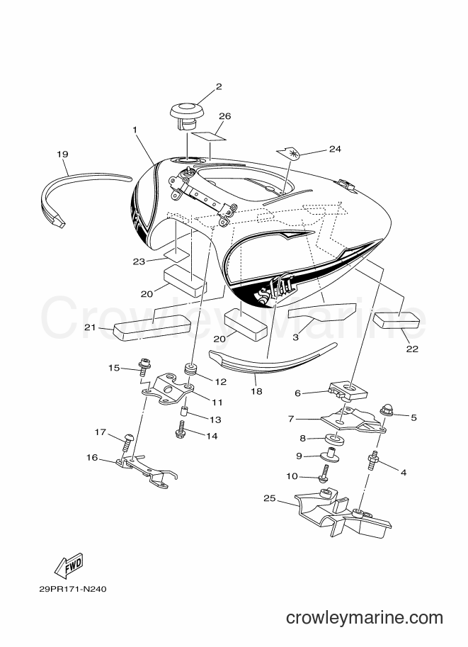 2014 Cruiser XV1900CU - XV1900CU (29PR) [010] - FUEL TANK