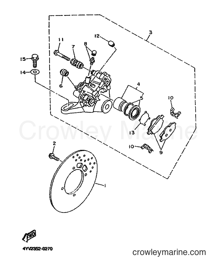 2001 Scooter TZR50 - TZR50 (5DU5) [010] - REAR BRAKE