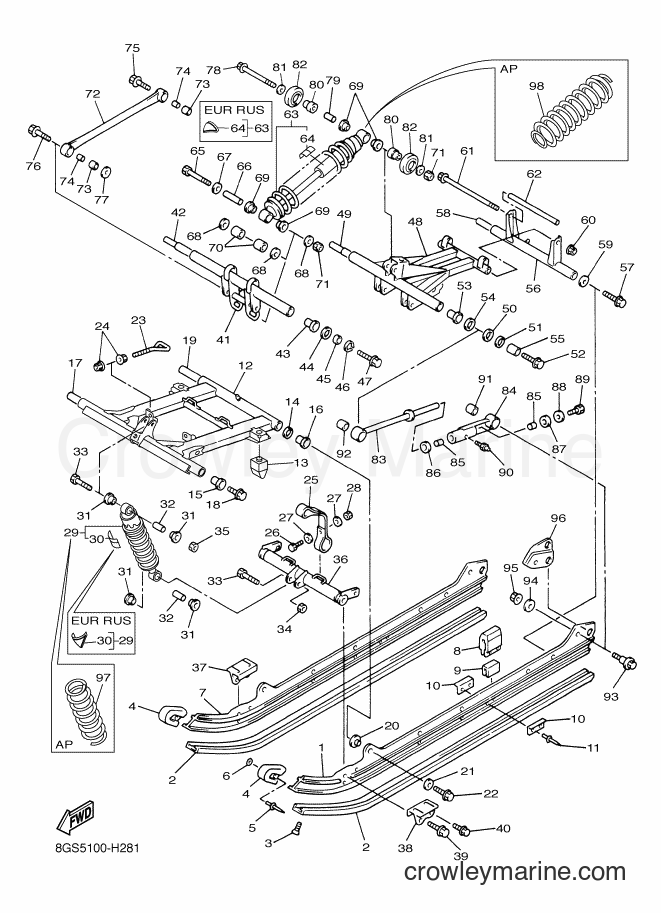 2012 Snowmobile VK10D - VK10D (8GSD) [010] - TRACK SUSPENSION 2