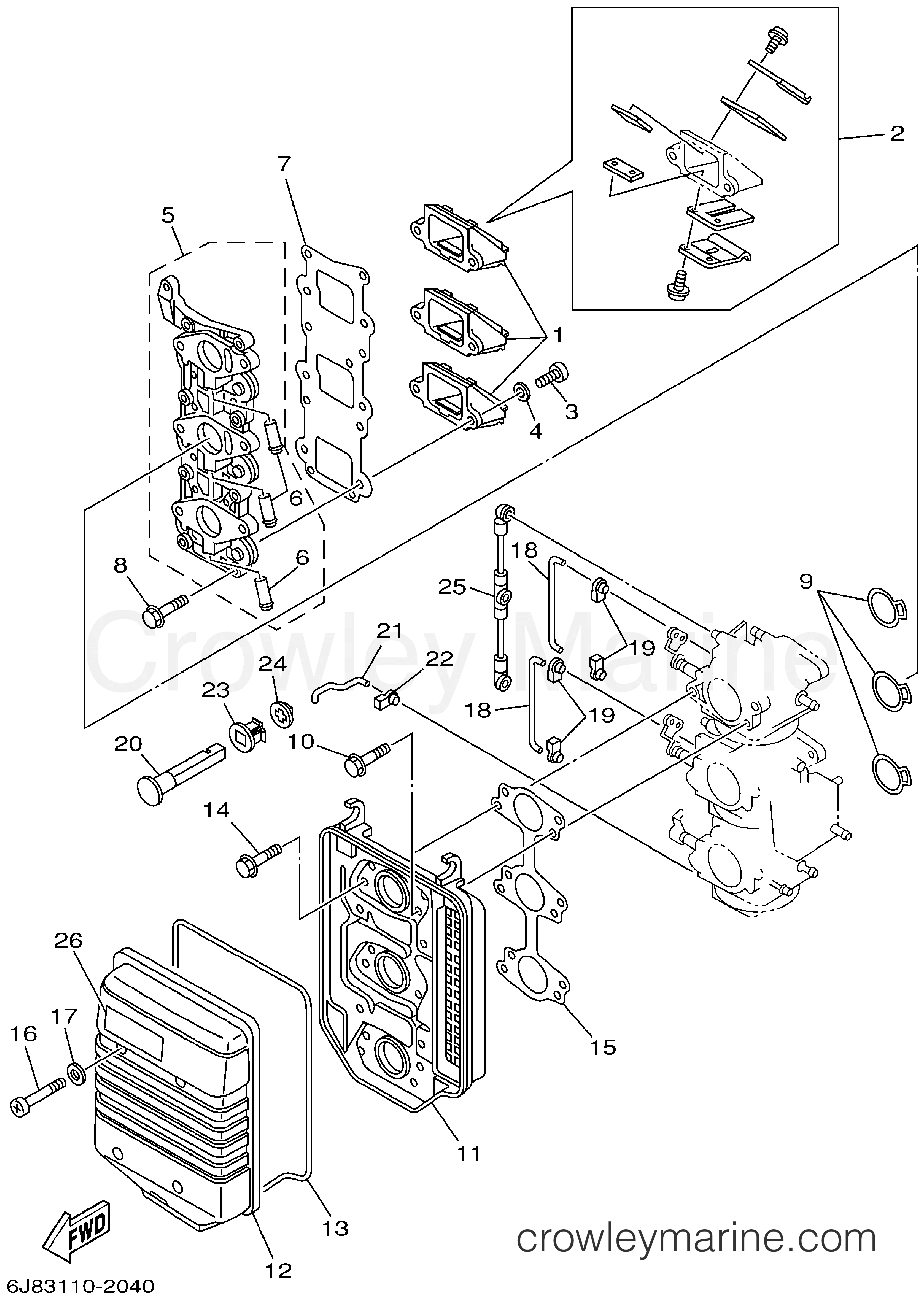 Yamaha Motors 30MSHA - INTAKE