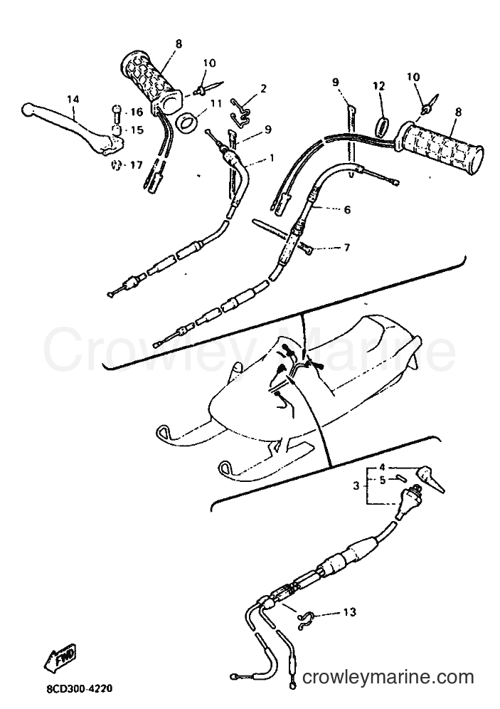 Yamaha Motors VX600ST (8CE1) [010] - CONTROL CABLE