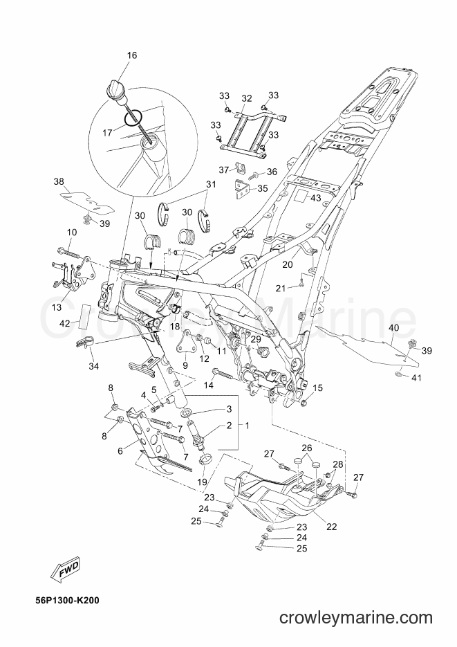 2013 Dirt Bike XT660ZA - XT660ZA (2BE2) [010] - FRAME