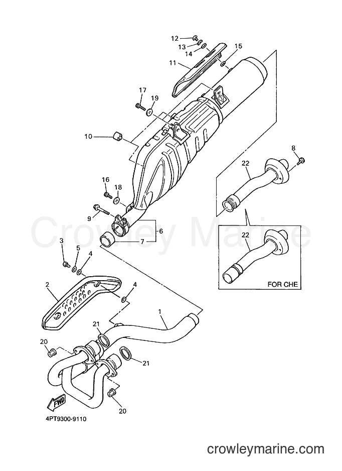 2000 Dirt Bike XT600E - XT600E (4PTA) [070] - EXHAUST