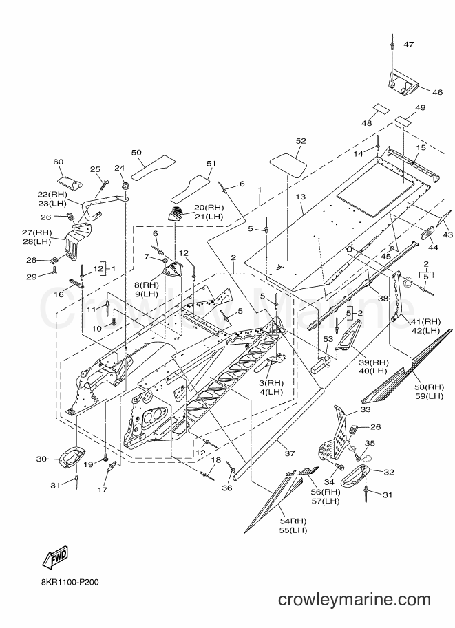 2015 Snowmobile SRV10XL - SRV10XL (8KR2) [010] - FRAME 2