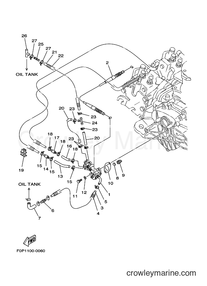 Yamaha Motors XA800Y (F0P1) [030] - OIL PUMP
