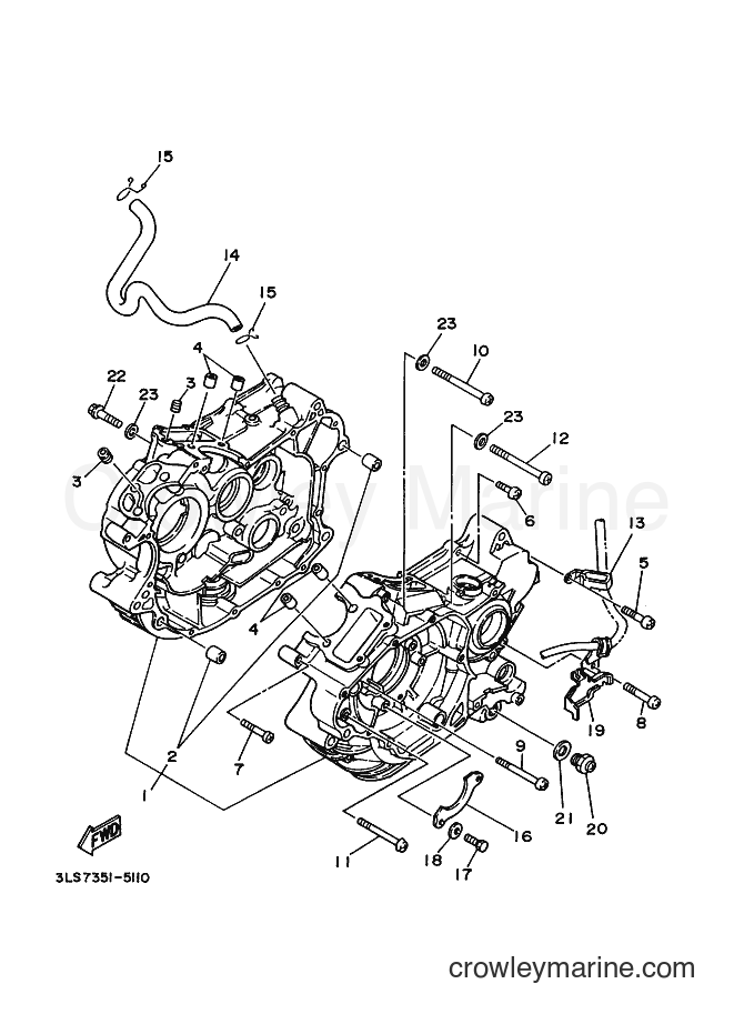 Yamaha Motors XV250S (3DN7) [010] - CRANKCASE
