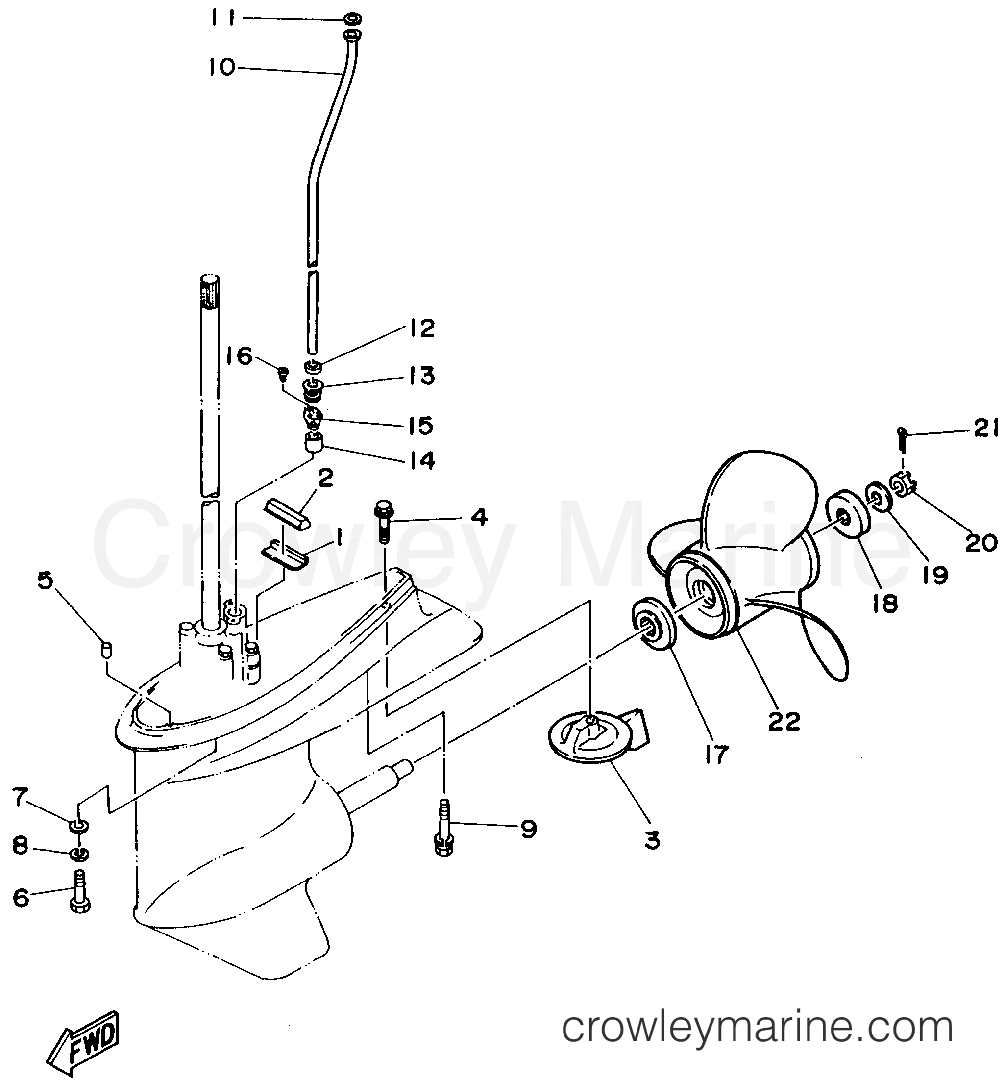 Yamaha Motors E75MLHT - LOWER CASING DRIVE 2