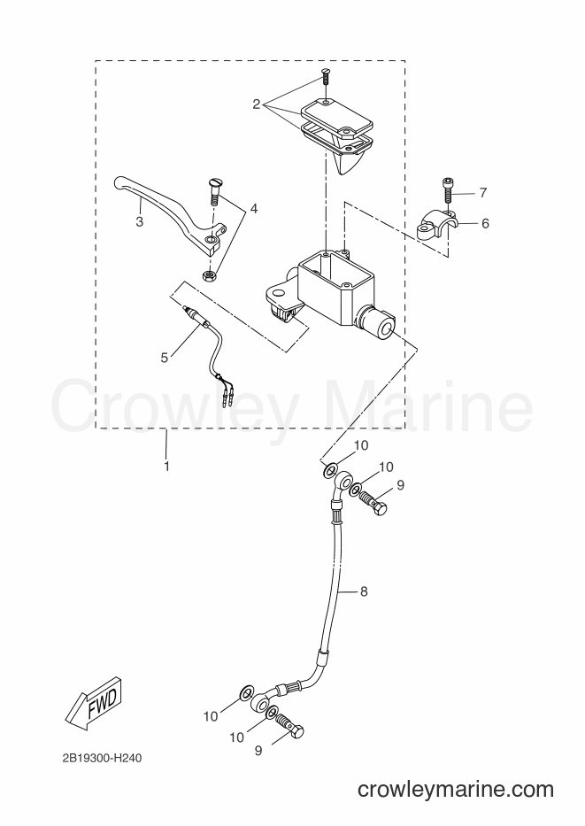 Yamaha Motors CW50RS (2B19) [020] - FRONT MASTER CYLINDER