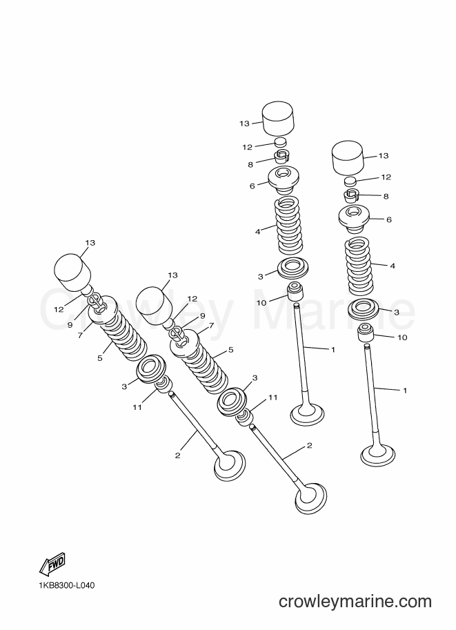 2012 Sport Bike YZF-R1 - YZF-R1 (45B3) [010] - VALVE