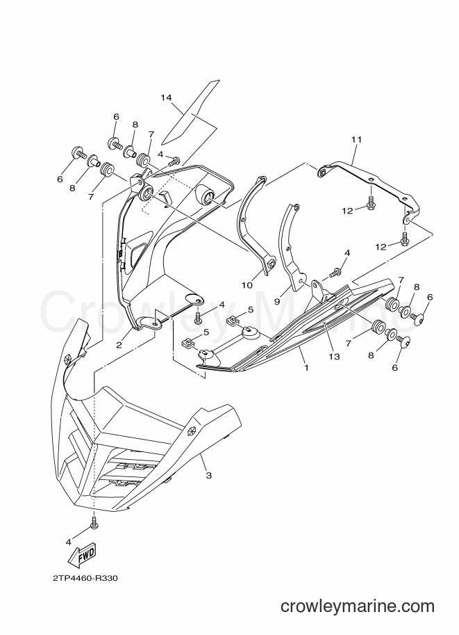 Yamaha Motors FZ150 (2TP4) [010] - COWLING 1