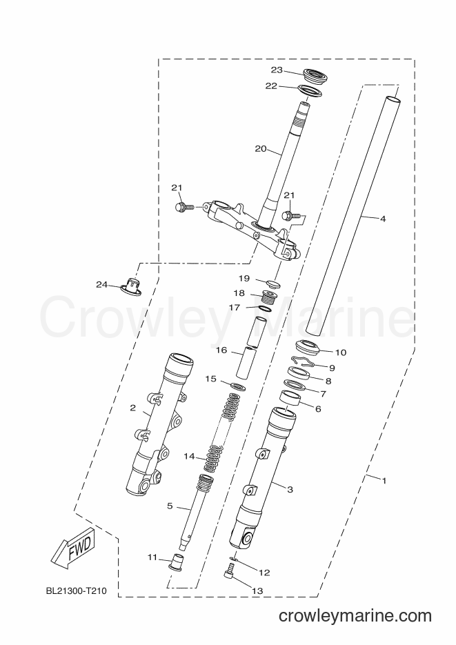 Yamaha Motors YP125RA (BL21) [030] - FRONT FORK