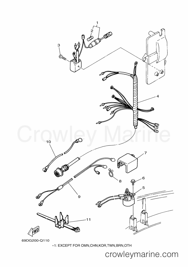 Yamaha Motors E60HWDL (69DH) [180] - ELECTRICAL 2