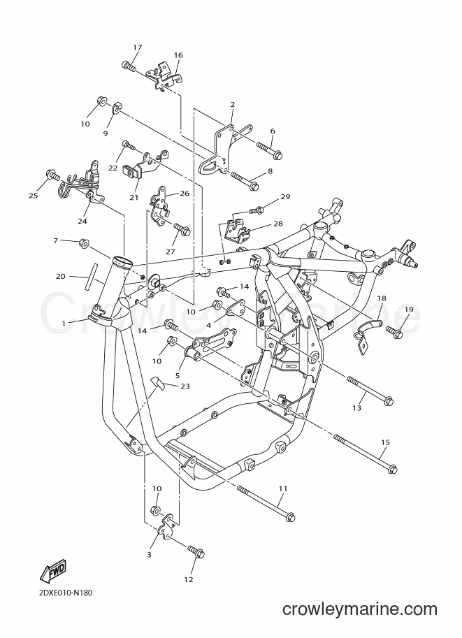Yamaha Motors XVS950CU (2DXE) [010] - FRAME