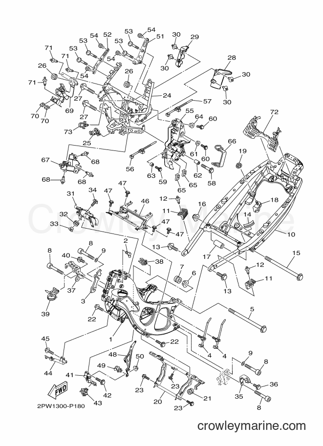 Yamaha Motors XP500 (2PWB) [050] - FRAME