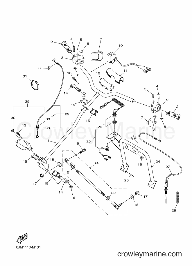 Yamaha Motors SRX120 (8JM1) [010] - STEERING