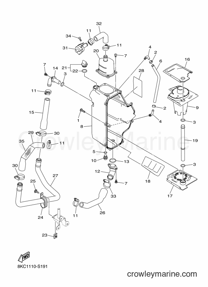 2017 Snowmobile SRS10MS62 - SRS10MS62 (8KC1) [010] - OIL TANK