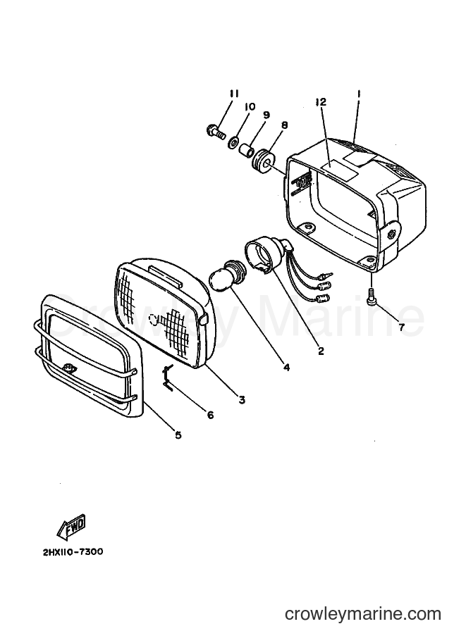 1989 ATV YFM100 - YFM100 (3GB1) [010] - HEADLIGHT