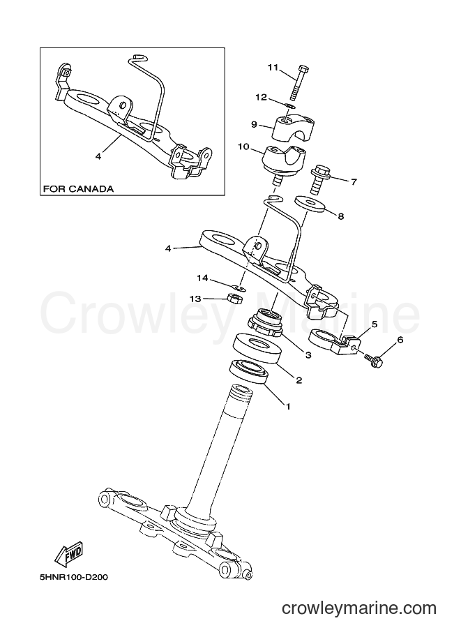 2007 Dirt Bike TT-R90 - TT-R90 (3P24) [010] - STEERING