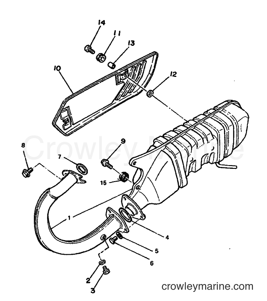1990 Scooter CH80 - CH80 (3WU1) [999] - EXHAUST