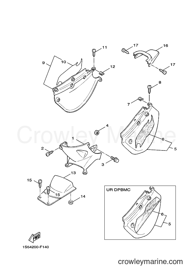 2008 Scooter YW100 - YW100 (1S55) [010] - SIDE COVER