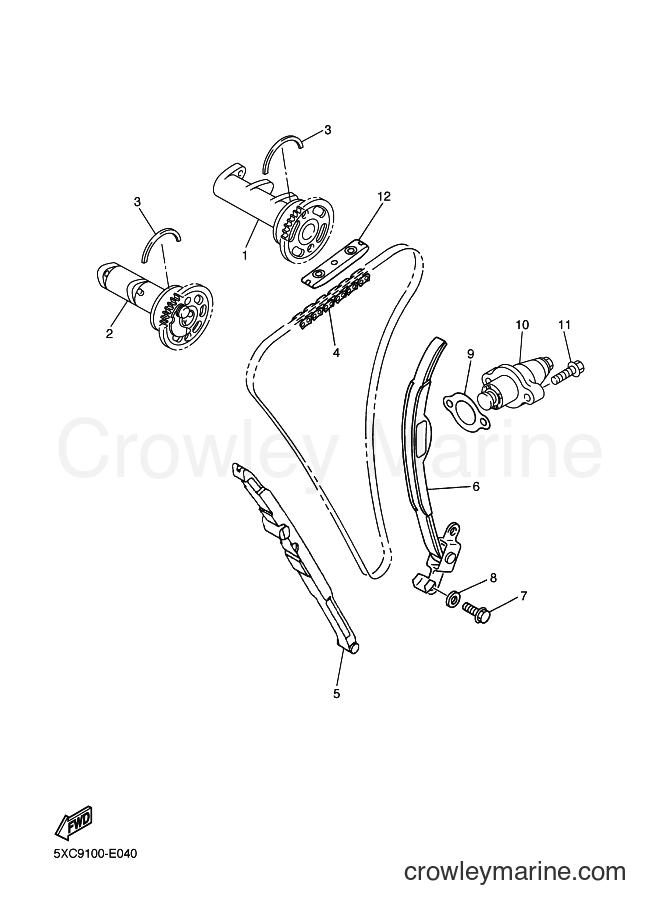 Yamaha Motors YZ250F (5XCS) [010] - CAMSHAFT & CHAIN
