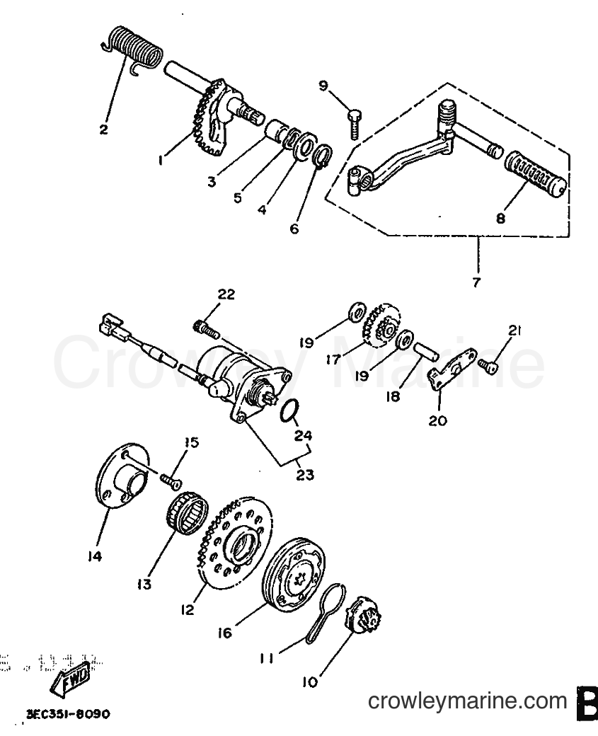 Yamaha Motors CH50 (3EC4) [999] - STARTER