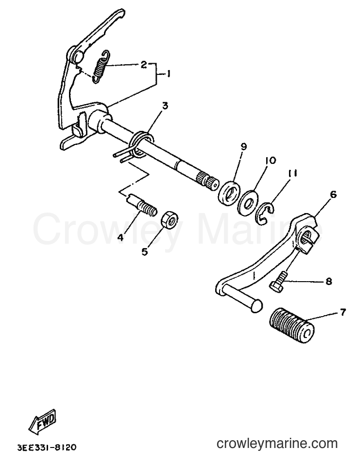 1988 Scooter FS1 - FS1 (3EE1) [999] - SHIFT SHAFT
