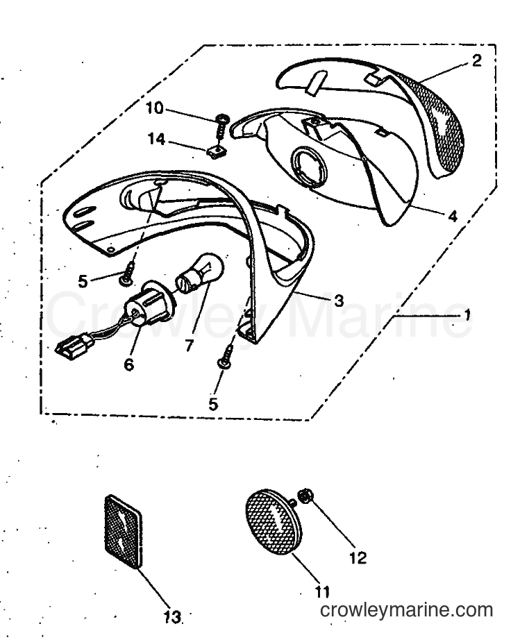 1999 Scooter YH50 - YH50 (5KG1) [010] - TAILLIGHT