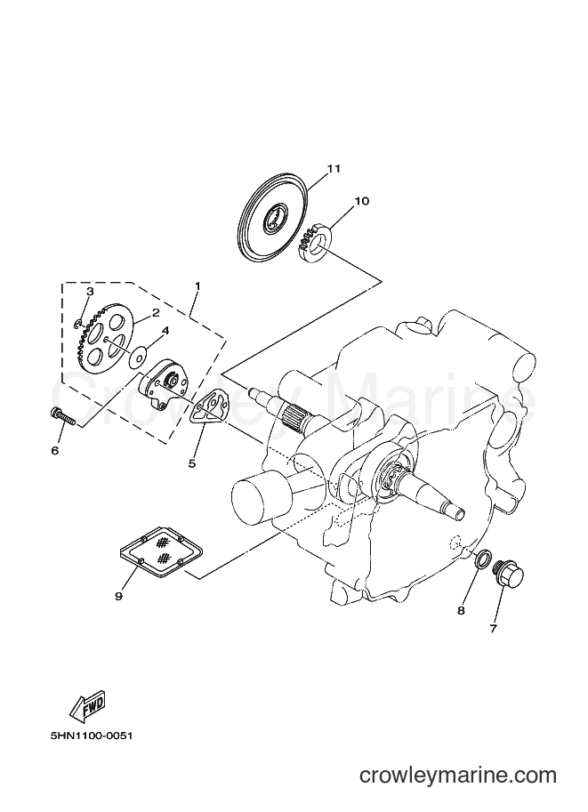 2003 Dirt Bike TT-R90E - TT-R90E (5HNF) [060] - OIL PUMP