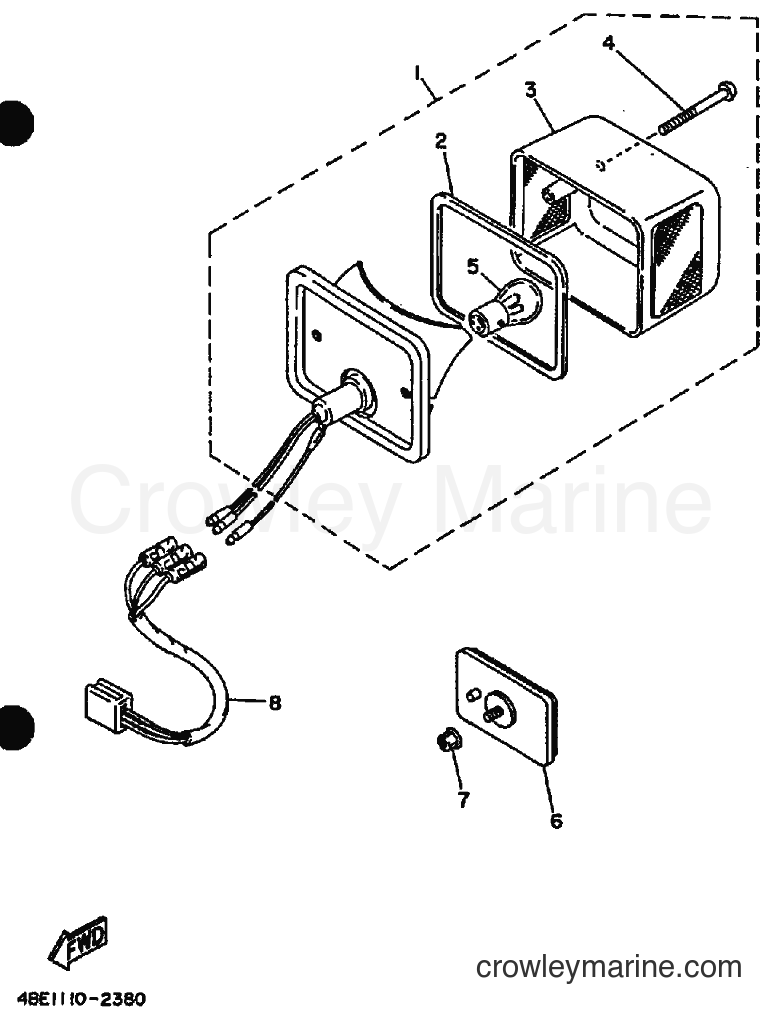 1992 Dirt Bike XT225 - XT225 (4BE3) [010] - TAILLIGHT