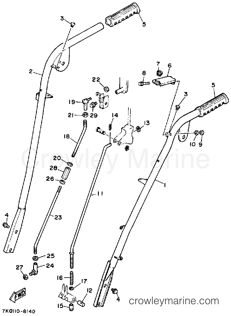 Yamaha Motors YS828WEN - STEERING - LINK