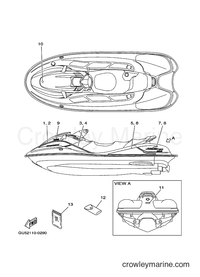 Yamaha Motors JET FOR SV1200Y (66G2) [030] - GRAPHICS
