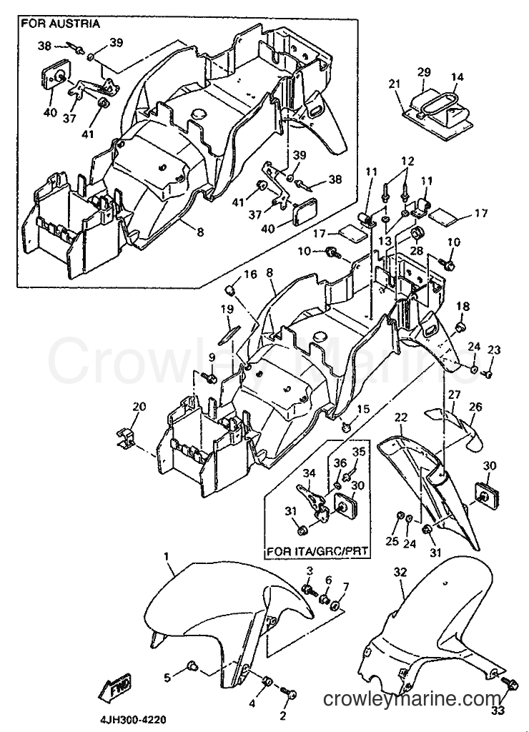 Yamaha Motors FZR600R (4MM1) [999] - FENDER