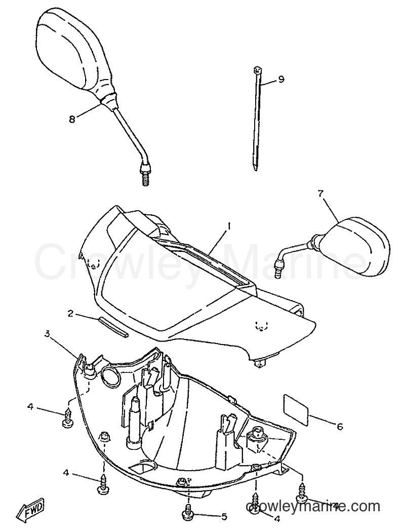 1996 Scooter YA50F - YA50F (4SN2) [999] - COWLING 1