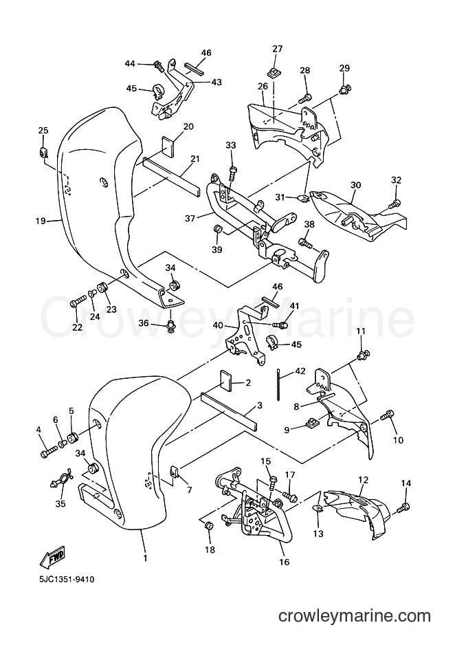 2000 Cruiser XVZ13TF - XVZ13TF (5JC2) [010] - COWLING 2