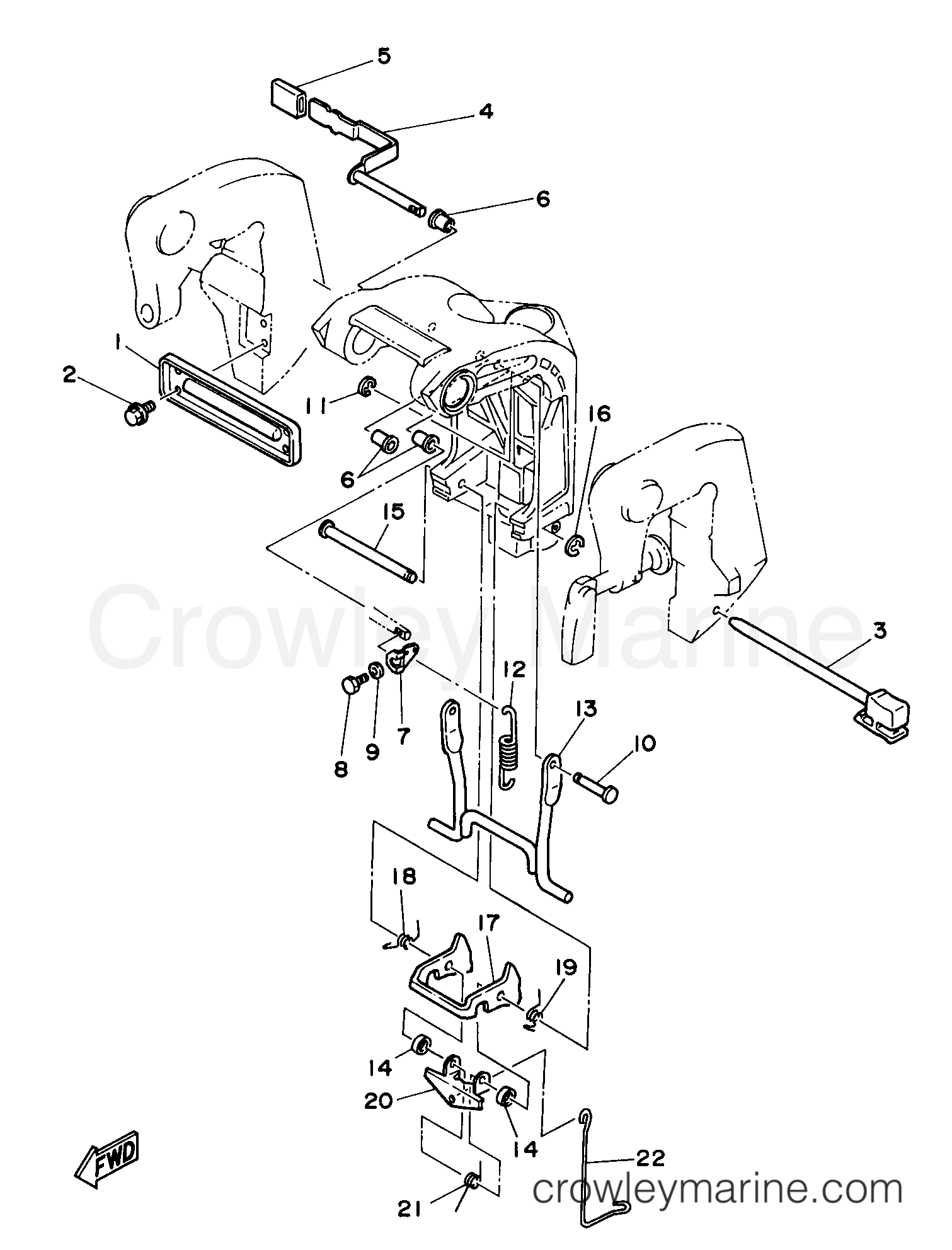 Yamaha Motors 25ESHW - BRACKET 2