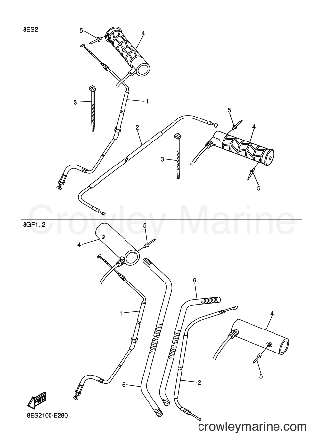 Yamaha Motors RS10 (8ES2) [020] - CONTROL CABLE