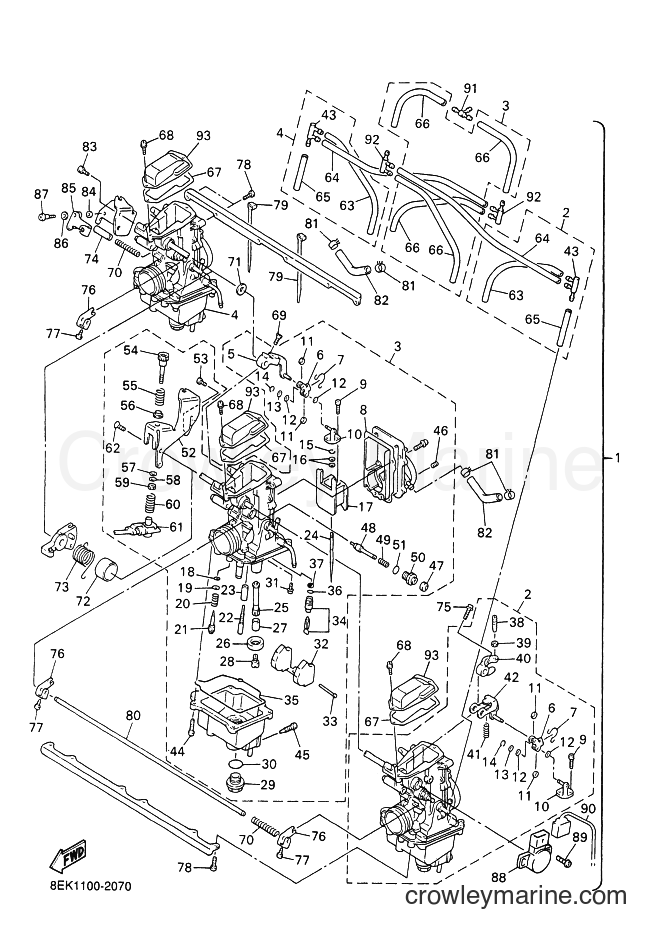 2004 Snowmobile SXV70VT - SXV70VT (8FF2) [010] - CARBURETOR