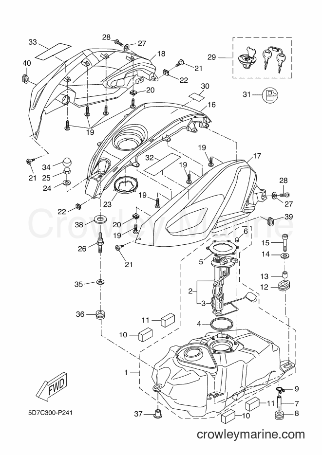 Yamaha Motors MT125 (5D7C) [080] - FUEL TANK