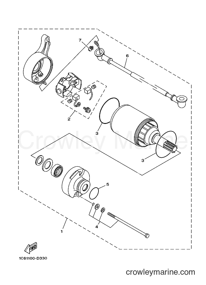2011 Dirt Bike TT-R230 - TT-R230 (1C6M) [010] - STARTING MOTOR
