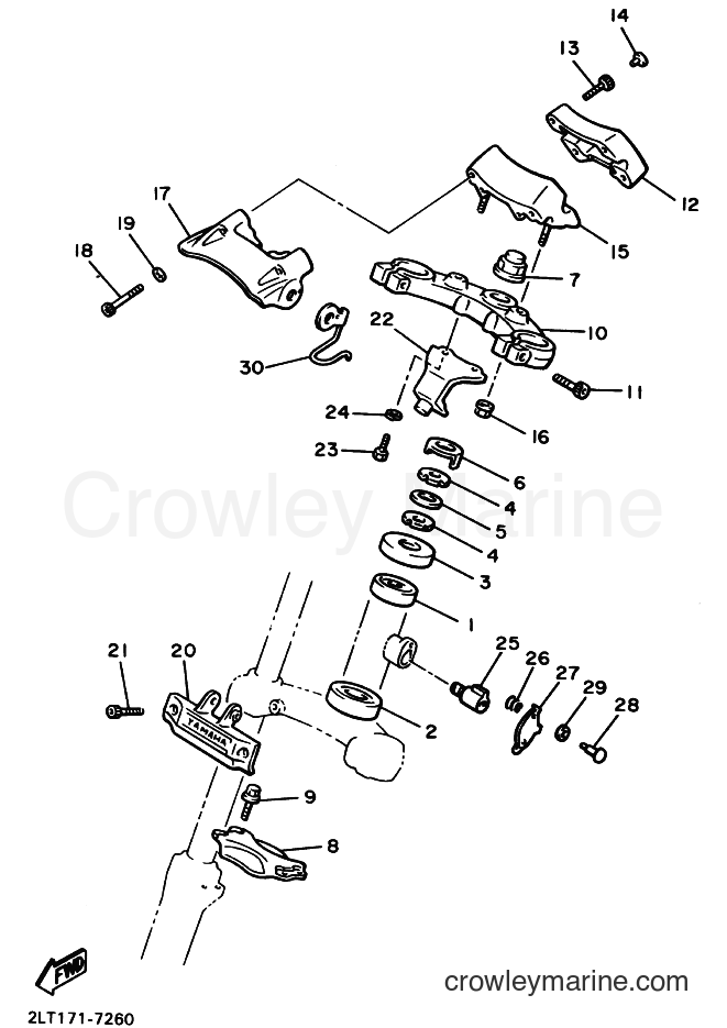 Yamaha Motors VMX12 (3JPU) [010] - STEERING